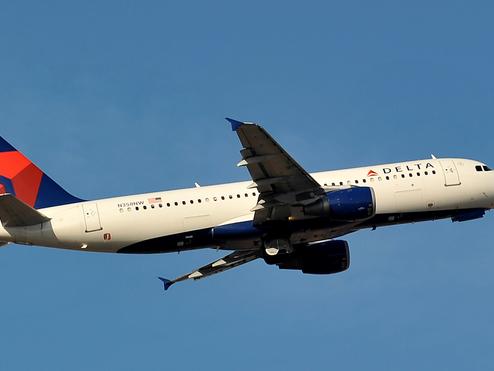 A320-200 in flight